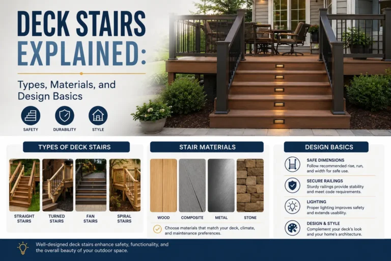 Deck Stairs Explained Types, Materials, and Design Basics